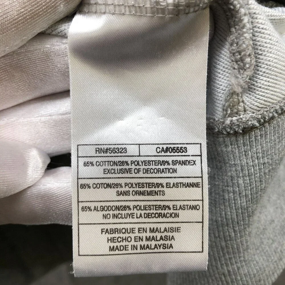 Nike Sports Hoody Youth Girls M 8-10 Gray Full‎ Zip Stretch Athletic Knit
